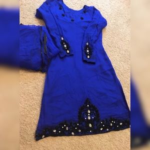 2 piece pure chiffon with heavy kam